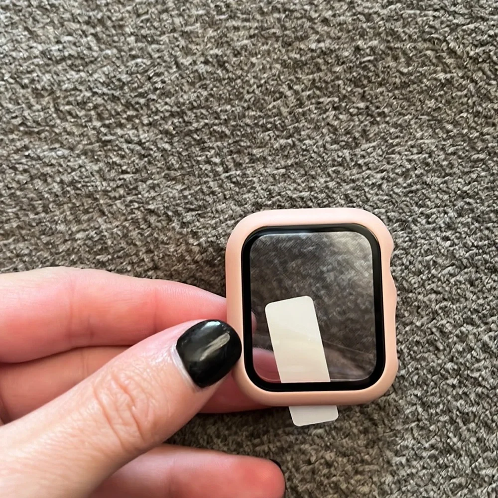 Apple Watch series 4 full screen and side protection. NWT peach color